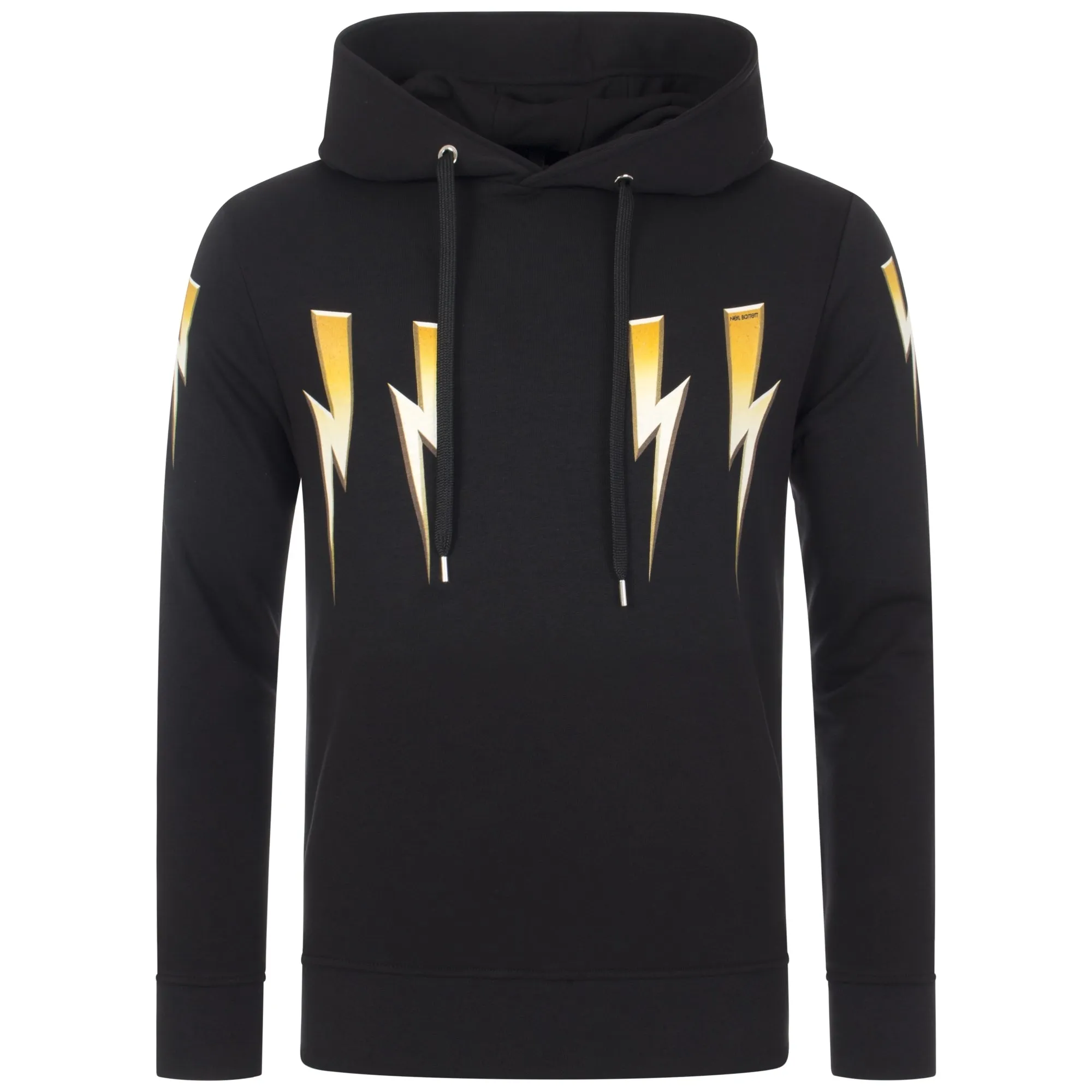 Slim Fit Gold Bolt Lightweight Hoodie