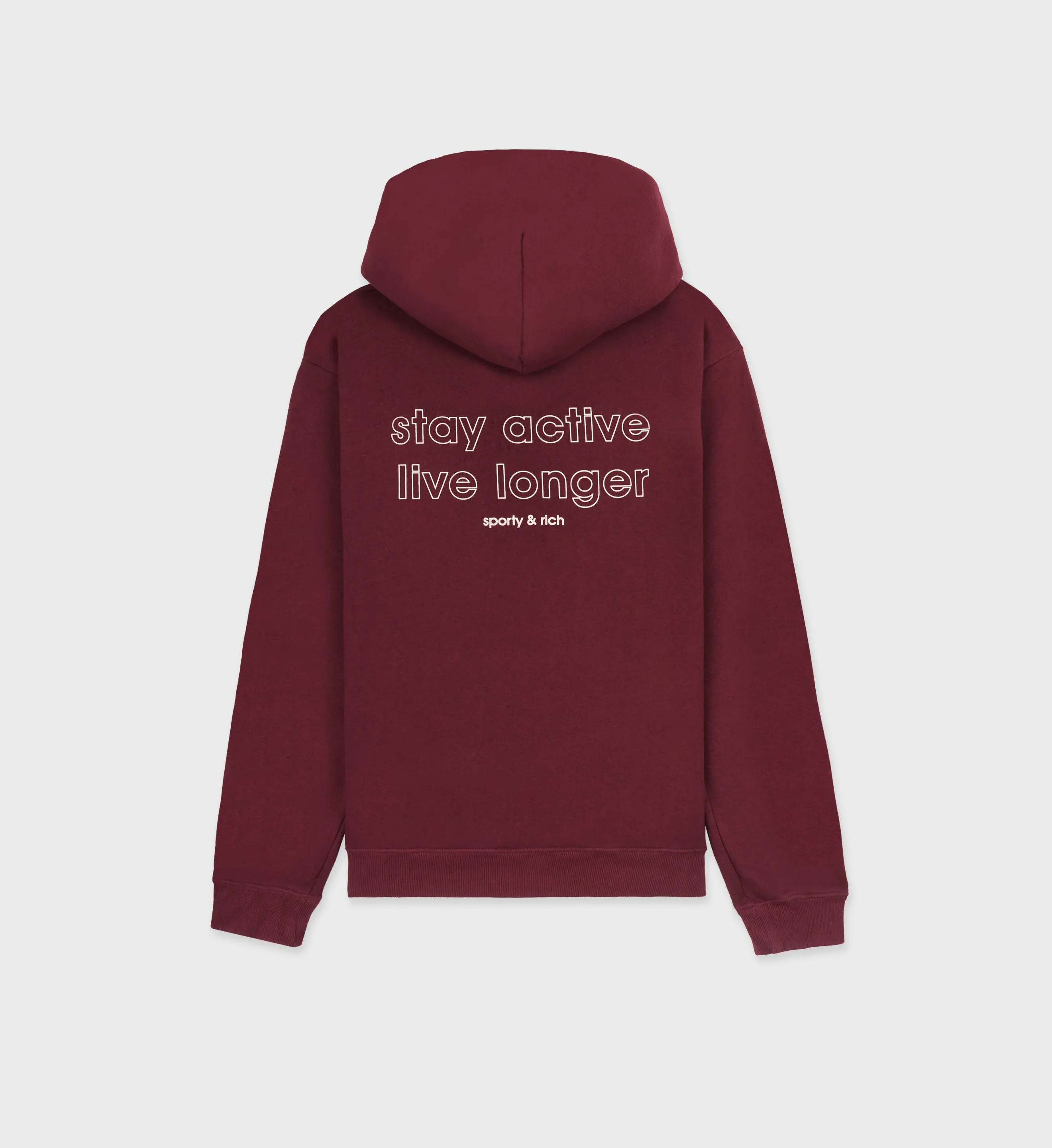 Stay Active Hoodie - Merlot/Cream