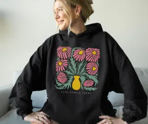 SUBTLE ANTI TRUMP HOODIE | AESTHETIC FLORAL HOODIE | SUBTLE FDT FEMINIST SHIRT