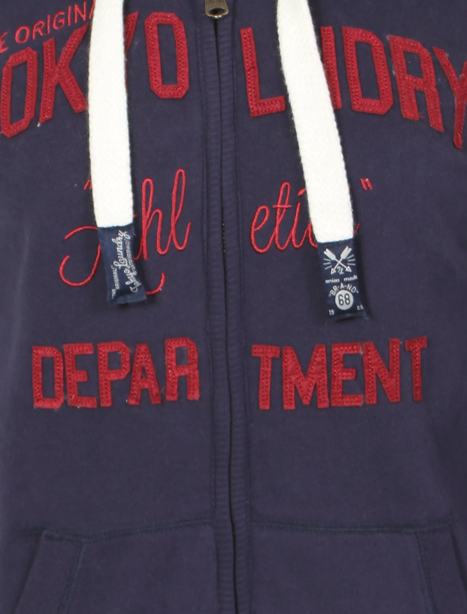 Tokyo Laundry Erin zip up hoodie in navy