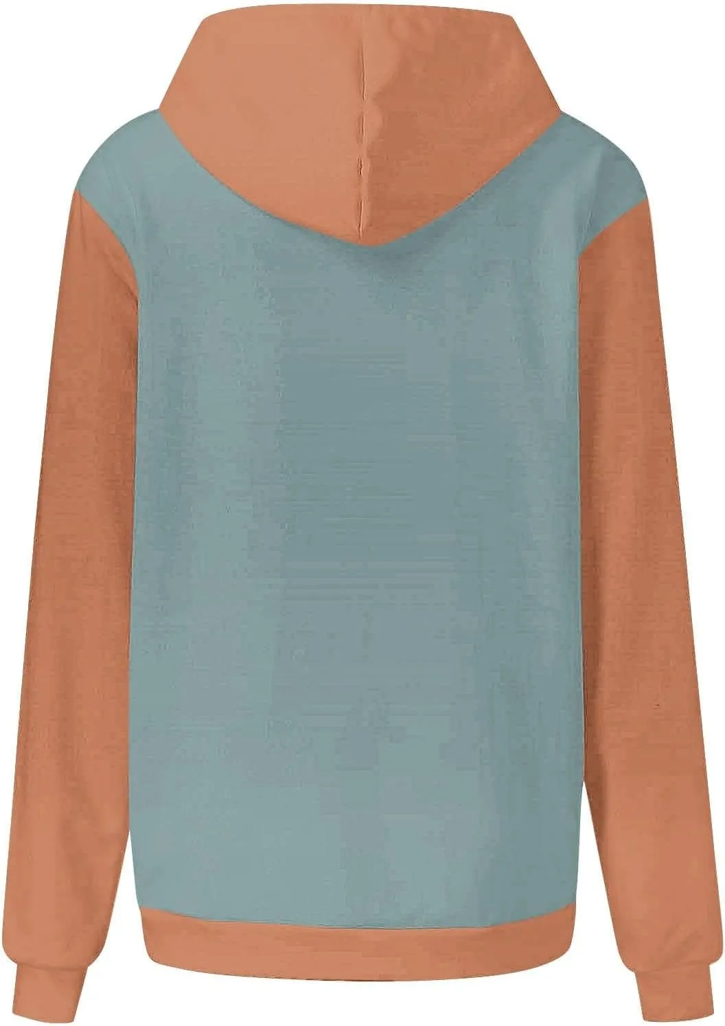 Women's Oversized Hoodies Fall Fashion Long Sleeve Hooded Sweatshirt Trendy Color Block Patchwork Y2k Pullover Tops