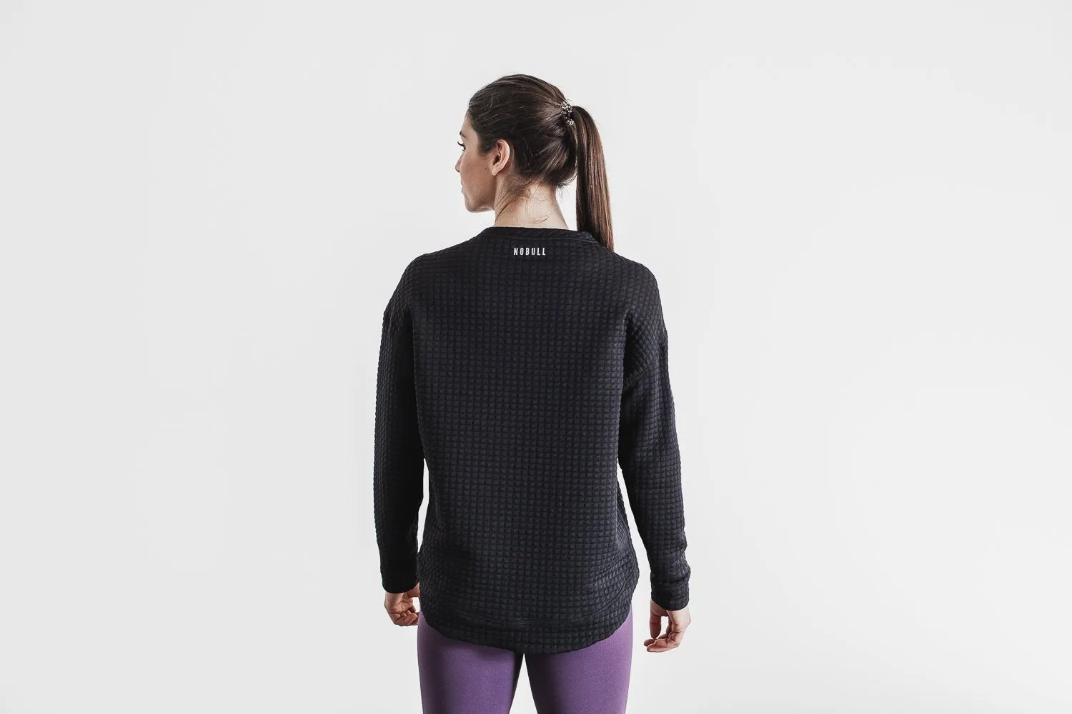 WOMEN'S QUILTED CREW PULLOVER