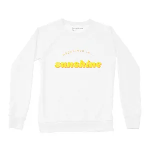 Women's Sunshine Crew Sweatshirt, White
