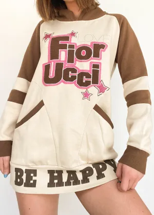 Y2k Fiorruci Happy Hoodie Dress (S-M)